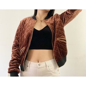 Velvet Bomber jacket